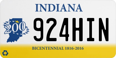 IN license plate 924HIN