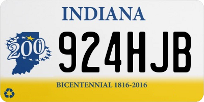 IN license plate 924HJB
