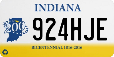 IN license plate 924HJE