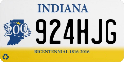 IN license plate 924HJG