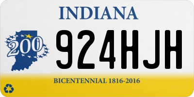 IN license plate 924HJH