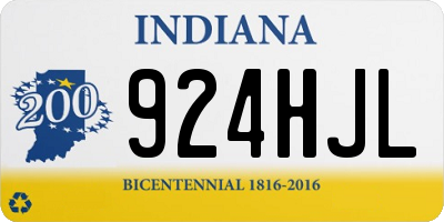 IN license plate 924HJL