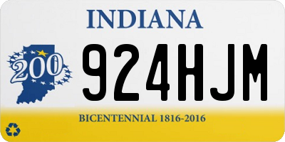 IN license plate 924HJM