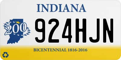 IN license plate 924HJN