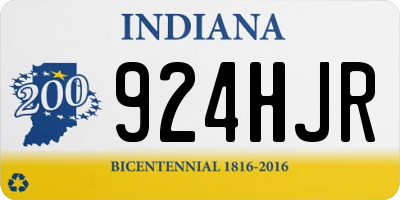 IN license plate 924HJR
