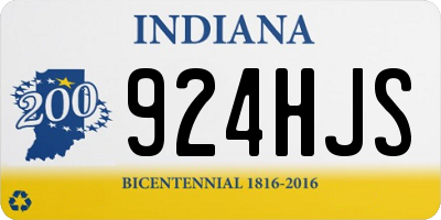 IN license plate 924HJS
