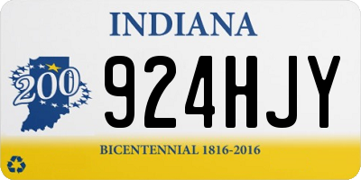 IN license plate 924HJY