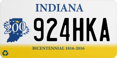 IN license plate 924HKA