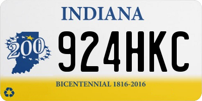 IN license plate 924HKC