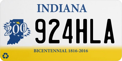 IN license plate 924HLA