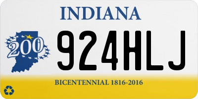 IN license plate 924HLJ