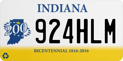 IN license plate 924HLM
