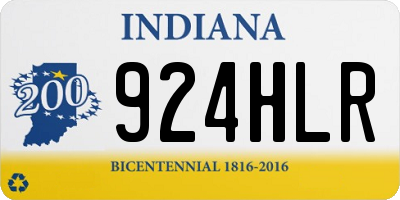 IN license plate 924HLR