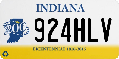 IN license plate 924HLV