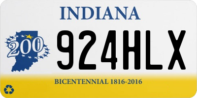 IN license plate 924HLX