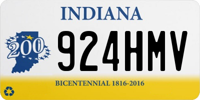 IN license plate 924HMV