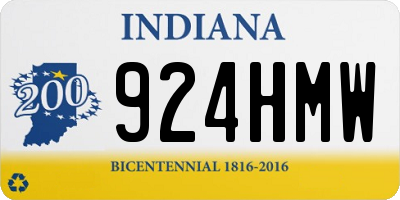 IN license plate 924HMW