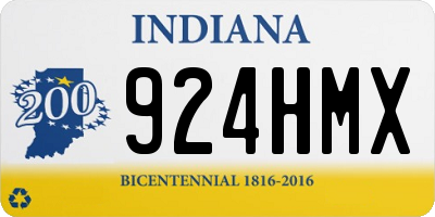 IN license plate 924HMX