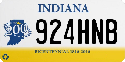 IN license plate 924HNB