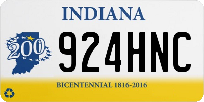 IN license plate 924HNC