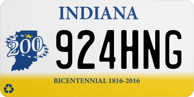 IN license plate 924HNG