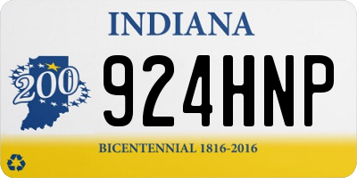 IN license plate 924HNP
