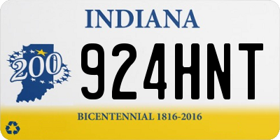 IN license plate 924HNT