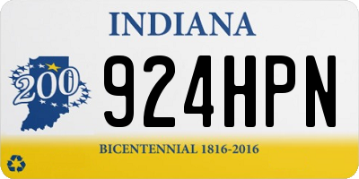 IN license plate 924HPN