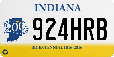 IN license plate 924HRB