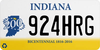 IN license plate 924HRG