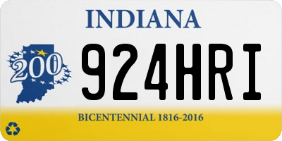 IN license plate 924HRI