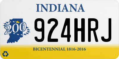 IN license plate 924HRJ