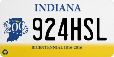 IN license plate 924HSL