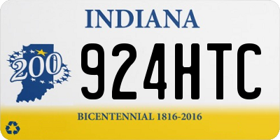 IN license plate 924HTC