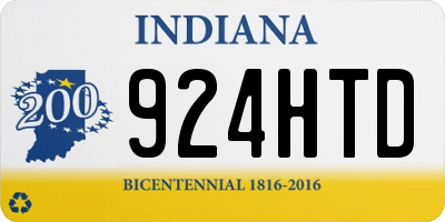 IN license plate 924HTD