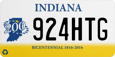 IN license plate 924HTG
