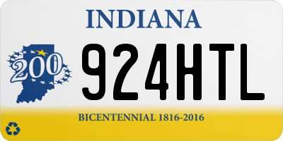 IN license plate 924HTL