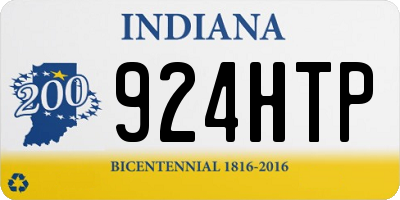 IN license plate 924HTP