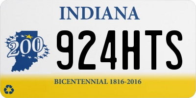 IN license plate 924HTS