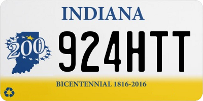IN license plate 924HTT