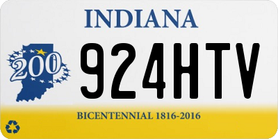 IN license plate 924HTV