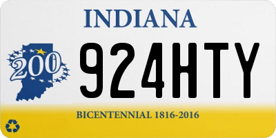 IN license plate 924HTY