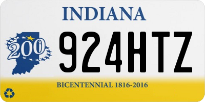 IN license plate 924HTZ