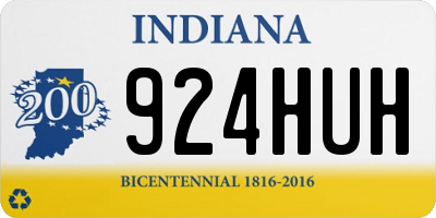 IN license plate 924HUH