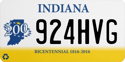IN license plate 924HVG