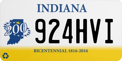 IN license plate 924HVI