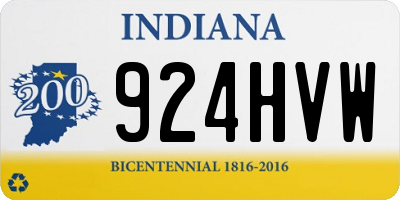 IN license plate 924HVW