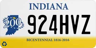 IN license plate 924HVZ