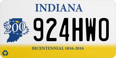 IN license plate 924HWO