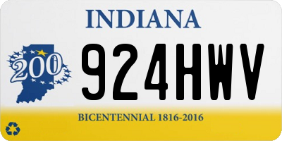 IN license plate 924HWV